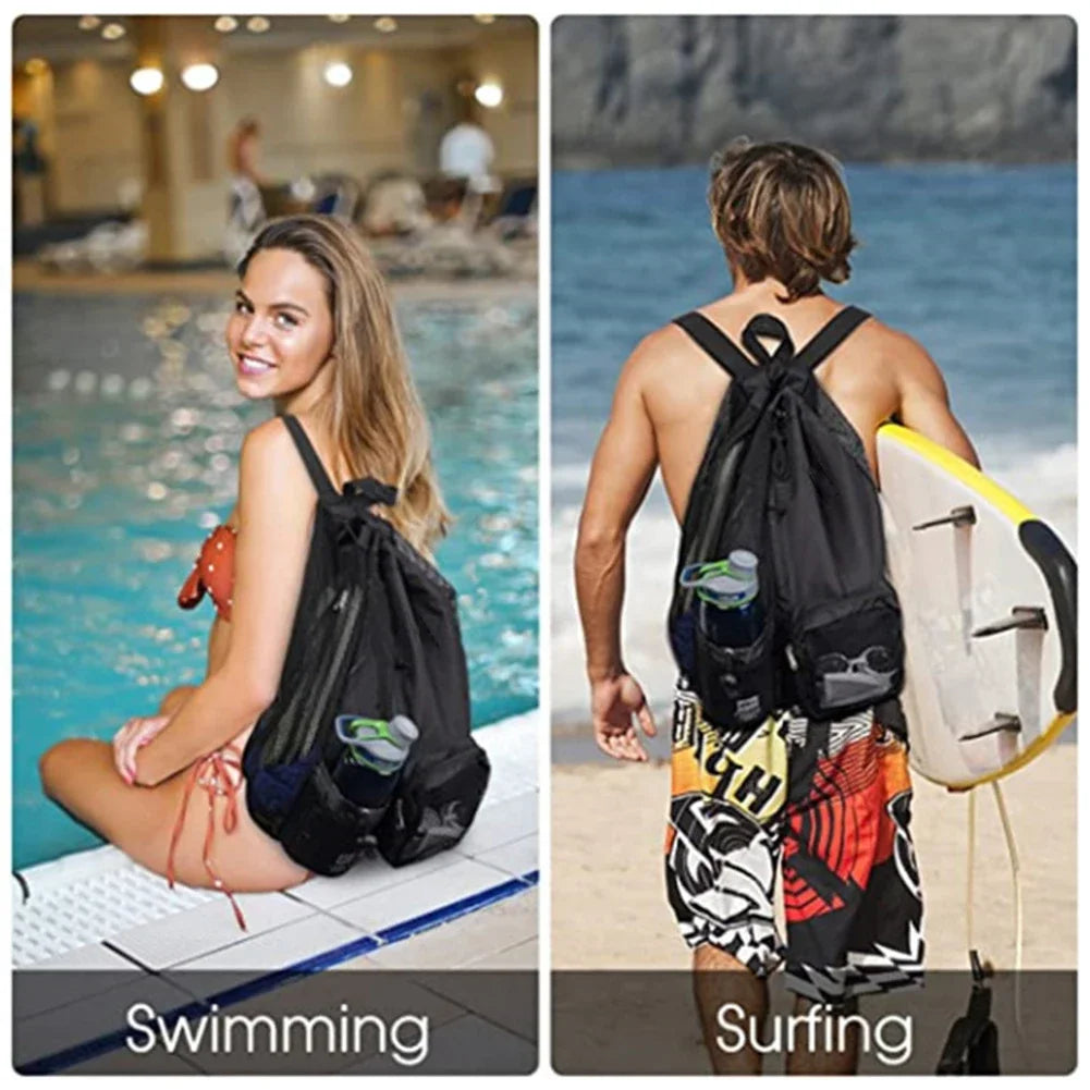Deluxe Drawstring Beach Bag