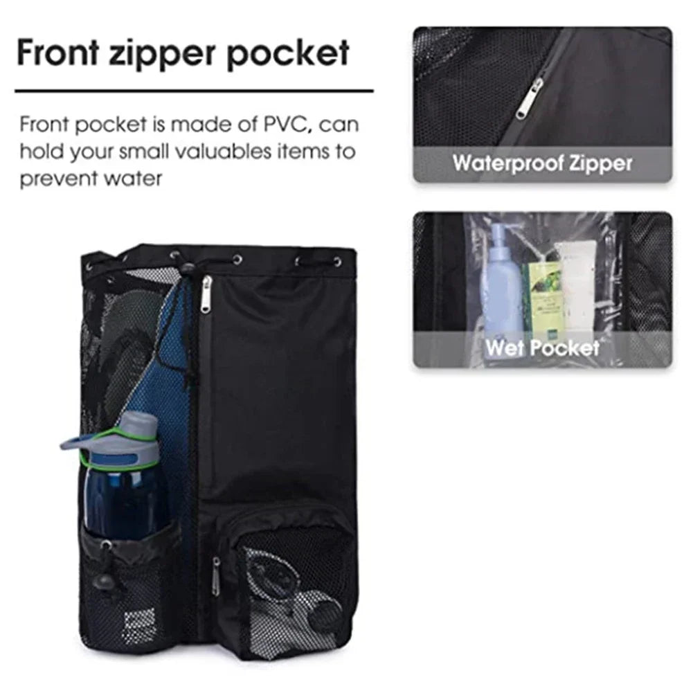 Deluxe Drawstring Beach Bag