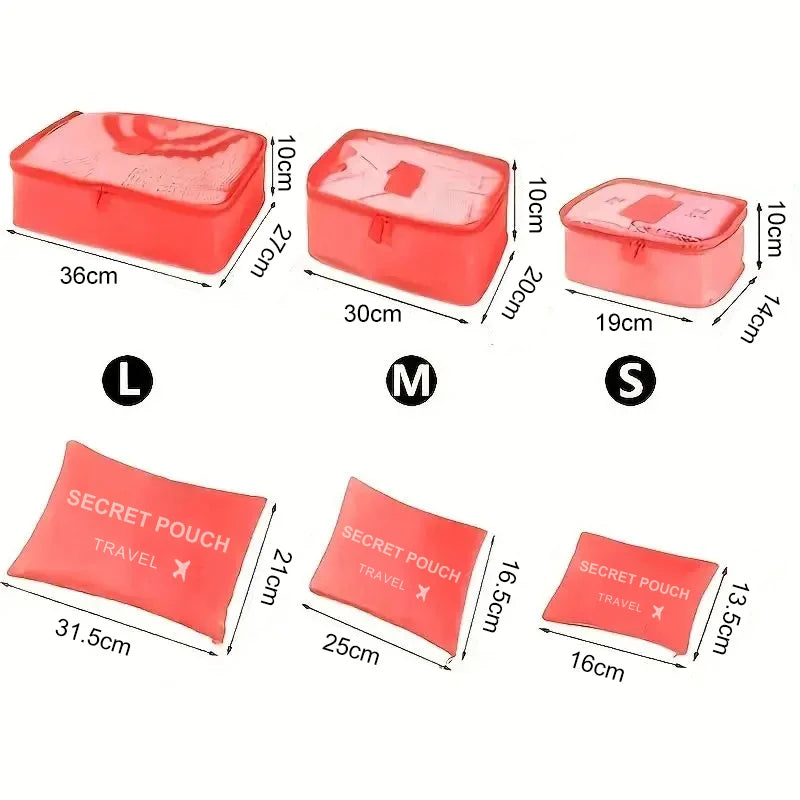6 Pcs Set Waterproof Packing Bags