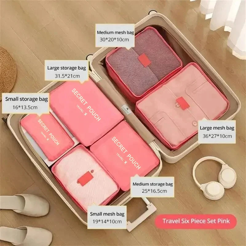 6 Pcs Set Waterproof Packing Bags